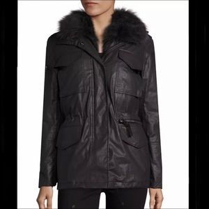 Sam Luxe Kate RARE full fur detachable coat  XS